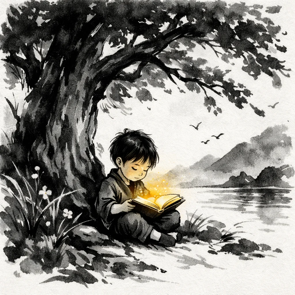 单色水墨 画风预览