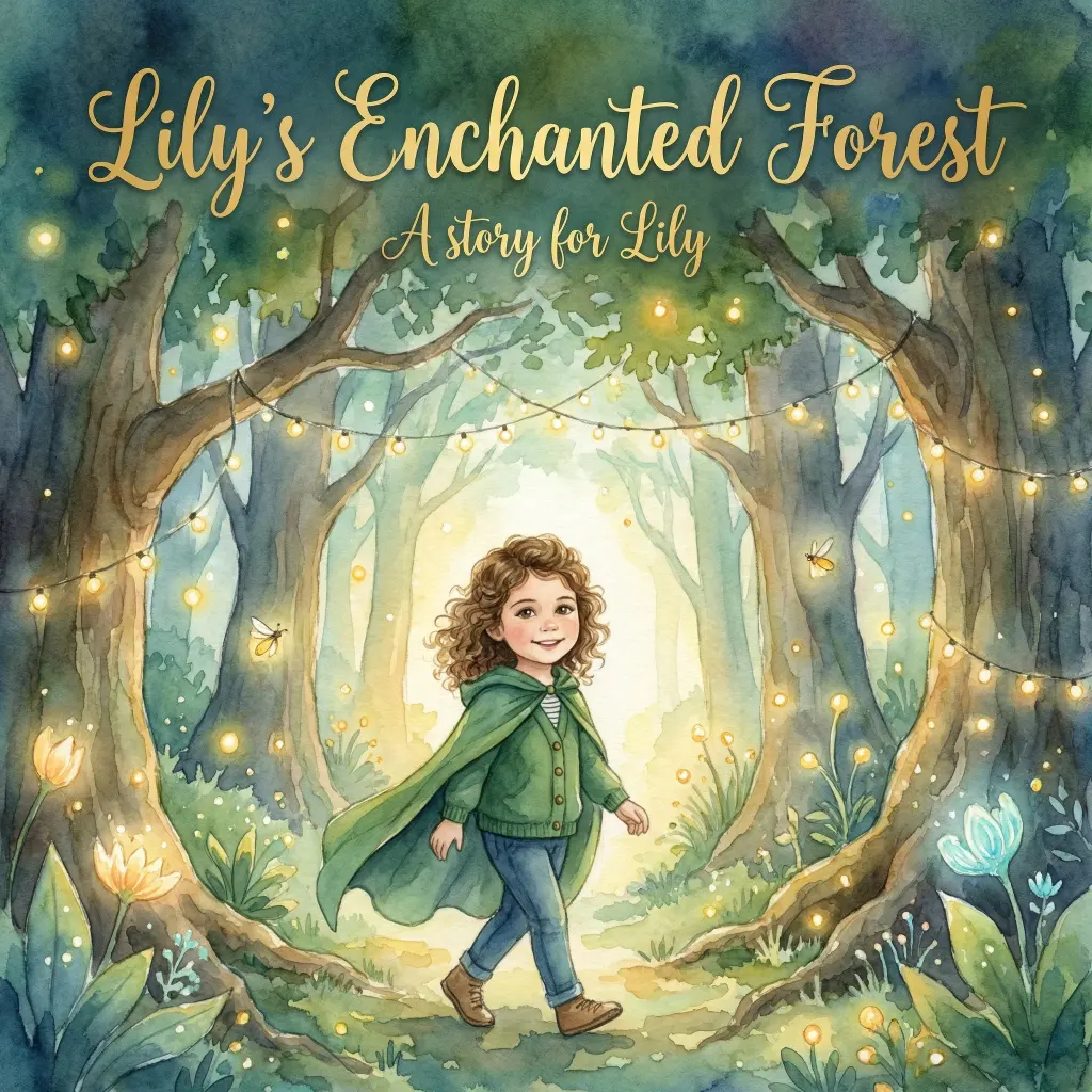 Personalized hardcover cover: Lily's Enchanted Forest
