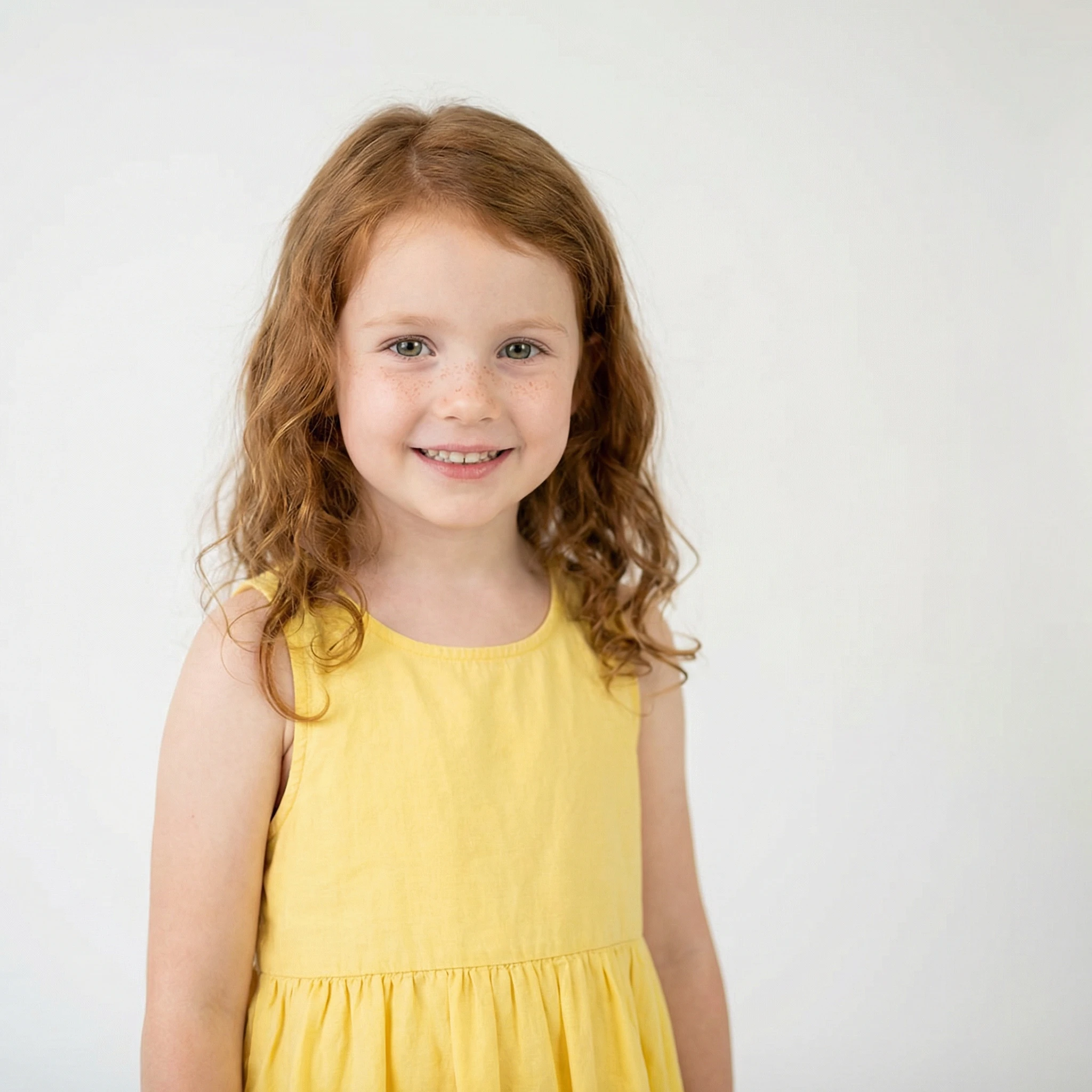 Piges foto forvandlet til akvarel historiebogs-illustration — photo