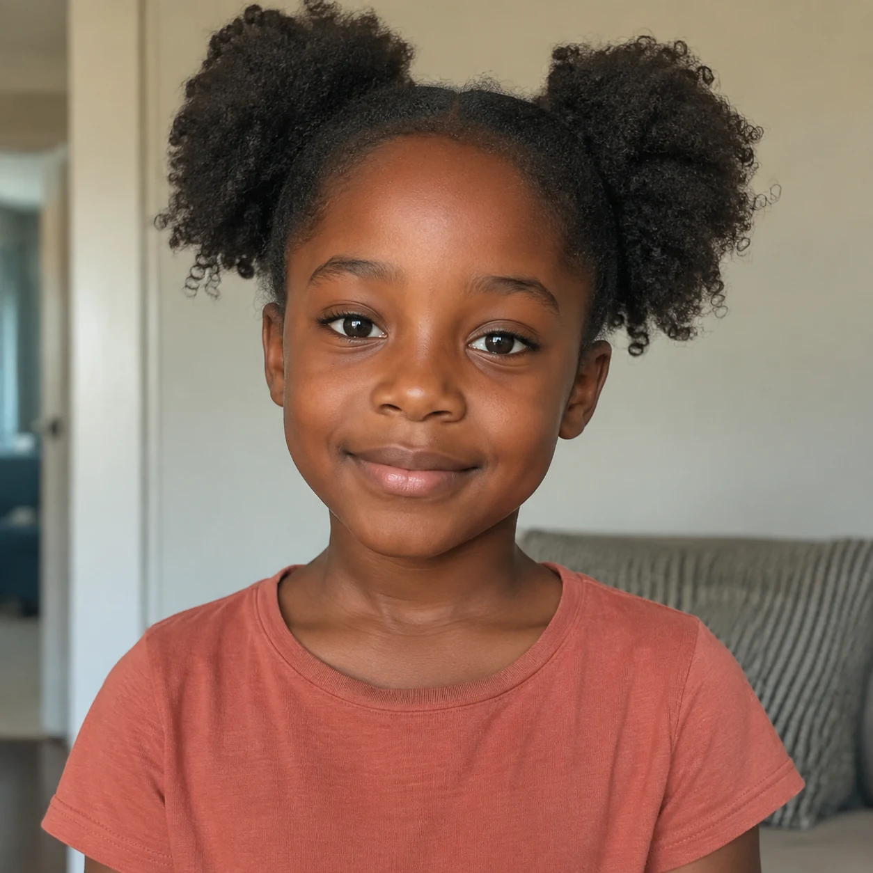 Illustrative photo reference of Amara, a Black girl